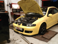 Dyno testing seat leon cupra R @ Ricci concept 2