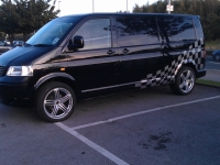 vw T5 van with 20 wheels @ ricci concept